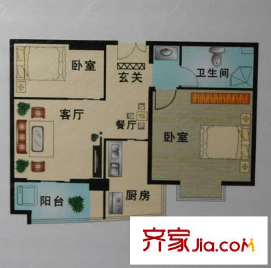黃河嘉園 戶型圖