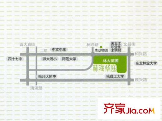 林海華庭交通圖