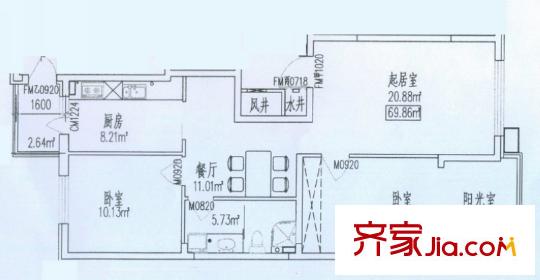 三力明居 戶型圖