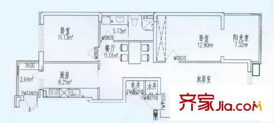 三力明居 戶型圖