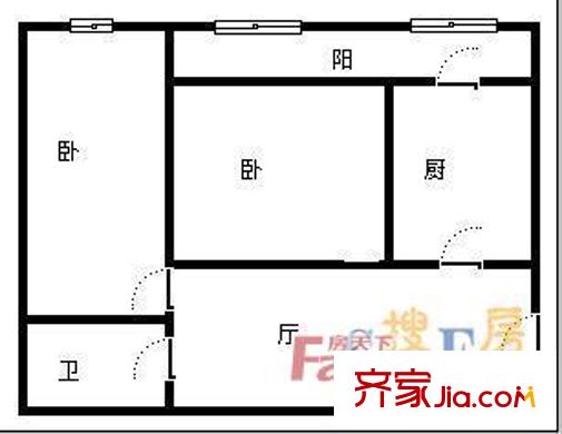 哈軸紅旗小區(qū) 戶型圖