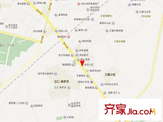 哈藥小區(qū)交通圖