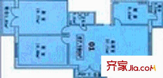 恒潤嘉園戶型圖2室1廳1衛(wèi)1廚