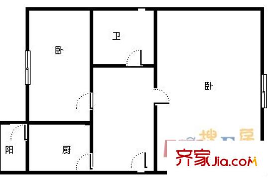 哈軸紅旗小區(qū) 戶型圖