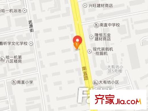 哈一機(jī)家屬樓交通圖