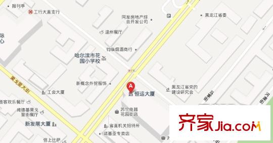 恒運大廈交通圖 