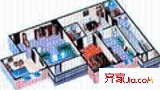 光芒大廈戶型圖3室2廳2衛(wèi)1廚