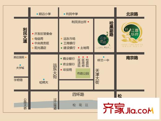 江霆華府二期交通圖項(xiàng)目區(qū)位圖