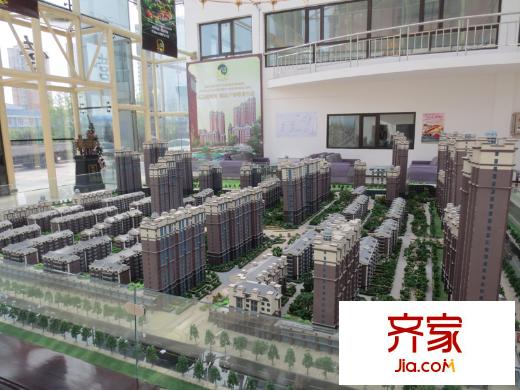 江霆華府二期實景圖售樓處沙盤實景2013-5-16