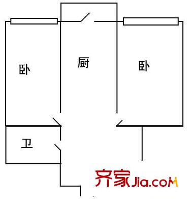 農林小區(qū)2室1廳1衛(wèi)1 廚