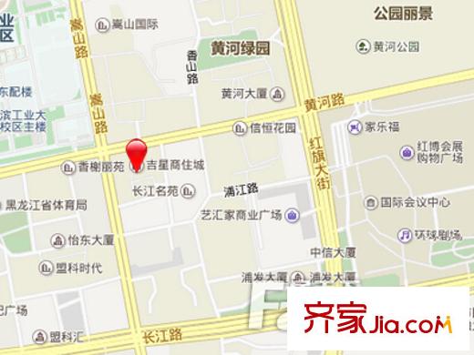 吉星商住城交通圖 