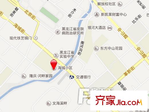 海城小區(qū)交通圖 