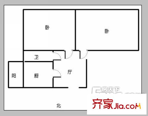 建北小區(qū) 戶型圖