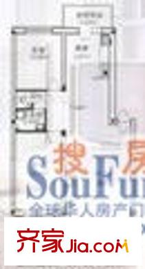 上海嘉園戶型圖戶型圖 1室1廳1衛(wèi)1廚