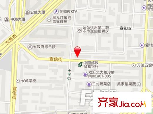 宣信小區(qū)交通圖 