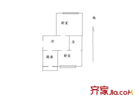 宣信小區(qū) 2室 戶型圖