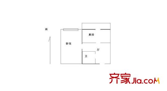 宣信小區(qū) 1室 戶型圖