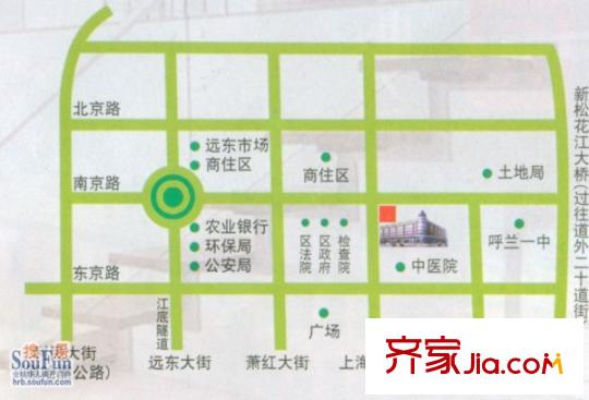 上海嘉園交通圖