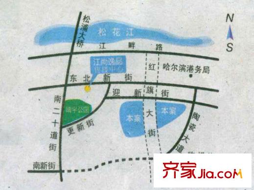江尚逸品交通圖