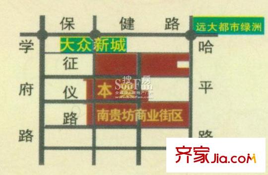 征儀花園交通圖交通區(qū)位圖