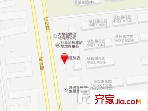 征儀花園交通圖 