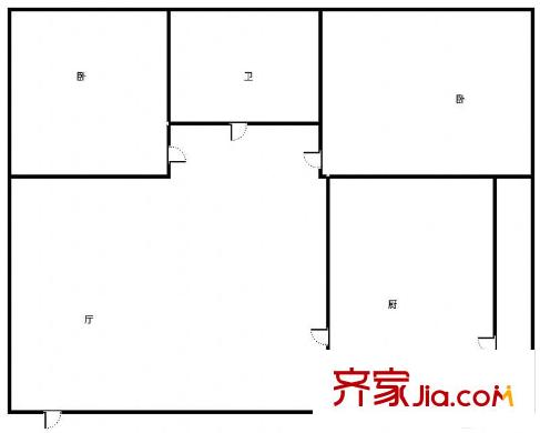 征儀花園 2室 戶型圖