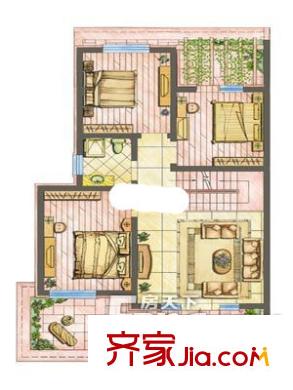 世茂畢索小鎮(zhèn)3室1廳1衛(wèi)1廚