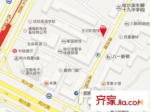 清濱小區(qū)交通圖 