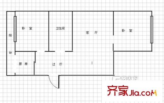 哈爾濱 北鴻花園城市 戶型圖