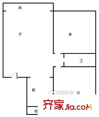 哈爾濱 景苑公寓 戶型圖