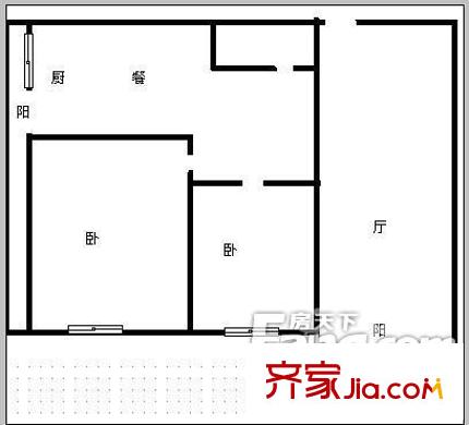 哈爾濱 景苑公寓 戶型圖