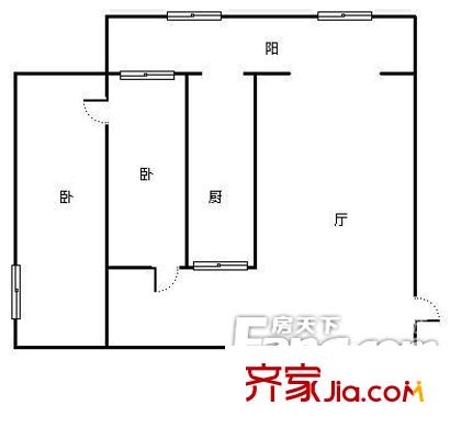 哈爾濱 景苑公寓 戶型圖