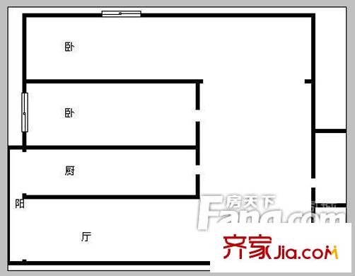 哈爾濱 景苑公寓 戶型圖