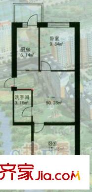 鴻朗花園戶(hù)型圖戶(hù)型圖 2室1廳1衛(wèi)1廚