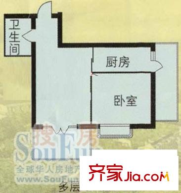 鴻朗花園戶(hù)型圖戶(hù)型圖 1室1廳1衛(wèi)1廚
