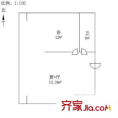哈爾濱 景苑公寓 戶型圖