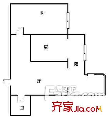 哈爾濱 景苑公寓 戶型圖