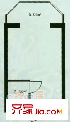 鴻朗花園戶(hù)型圖戶(hù)型圖 1室1廳1衛(wèi)1廚