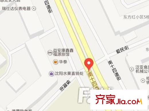 道外南十四小區(qū)交通圖