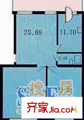 道外南十四小區(qū)戶型圖2室1廳1衛(wèi)1廚