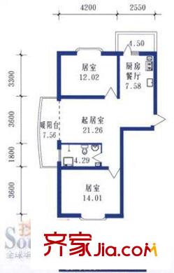 賽麗斯家園兩室一廳