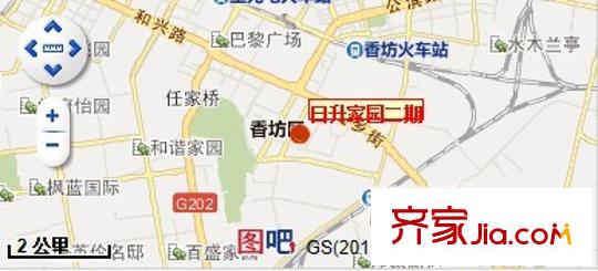 日升家園二期交通圖