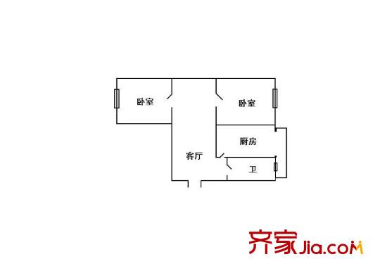 營部街42號小區(qū)戶型圖哈爾濱 營部街 戶型圖 1室1廳1衛(wèi)1廚
