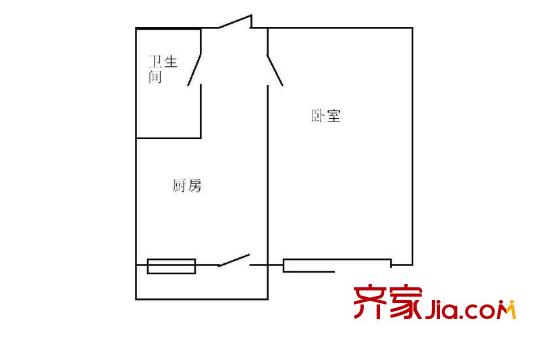 營部街42號小區(qū)戶型圖哈爾濱 營部街 戶型圖 1室1廳1衛(wèi)1廚
