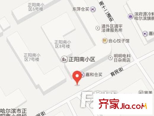 正陽南小區(qū)交通圖