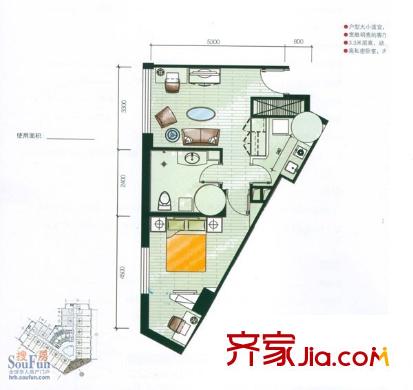 米蘭國際公寓戶型圖戶型圖3 