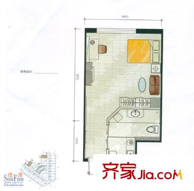哈爾濱 米蘭國(guó)際公寓 戶型圖