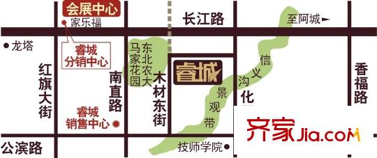 睿城臻品交通圖區(qū)位地圖
