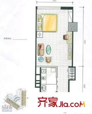 哈爾濱 米蘭國(guó)際公寓 戶型圖