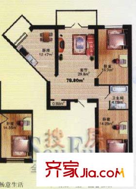 鴻基名苑 戶型圖